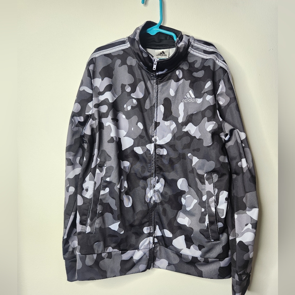 Adidas Boys Iconic Tricoat Camo Jacket Size‎ Youth Medium